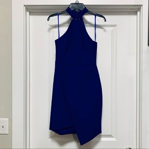 BCBG Blue Halter Dress
